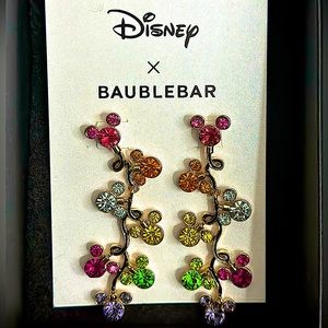 Disney X Baublebar Mickey Mouse Dangle Earrings .